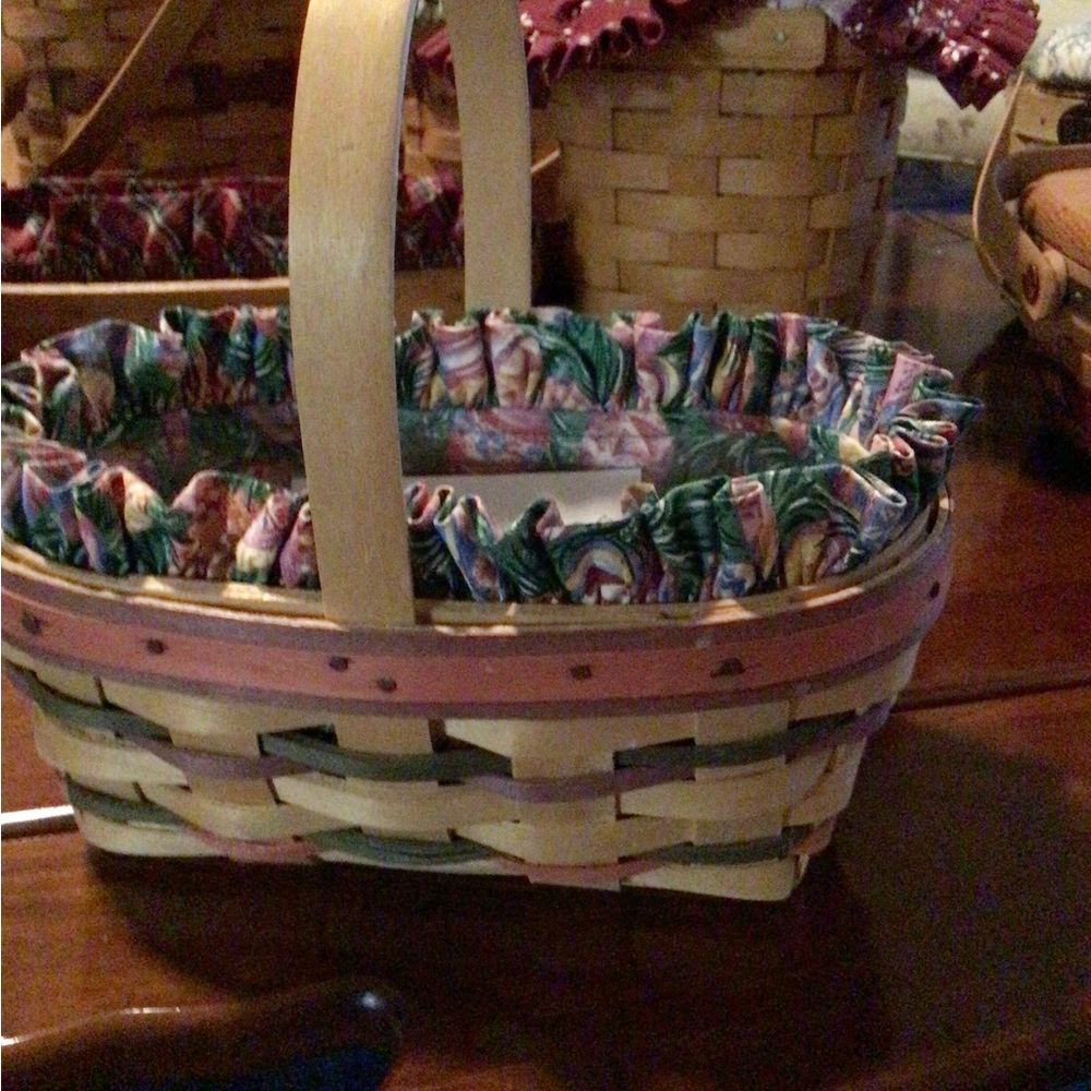 Longaberger Tan Woven Basket